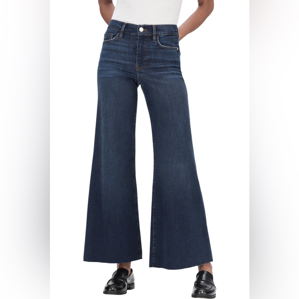 Frame Le Palazzo Crop Raw Hem in Majesty
